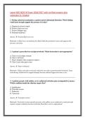 Latest NSG 6020 3P Exam 2026&sol;2027 with verified answers plus &NewLine;rationales A&plus; Graded