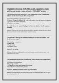 West Coast University NURS 480 &ndash; Exam 1 questions verified &NewLine;with correct answers plus rationales 2026&sol;2027 version