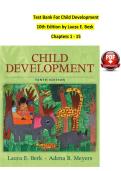 Child Development 10th Ed Test Bank &vert; Laura E&period; Berk &vert; Chapters 1&ndash;15