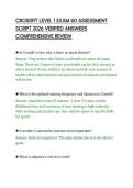CROSSFIT LEVEL 1 EXAM 60 ASSESSMENT&NewLine;SCRIPT 2026 VERIFIED ANSWERS&NewLine;COMPREHENSIVE REVIEW