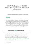 NUR 170 Med Surg Exam 4 &ndash; 2026&sol;2027 Edition &ndash; Actual Questions with 100&percnt; Verified Correct Answers 