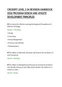 CROSSFIT LEVEL 2 54 REVISION HANDBOOK&NewLine;2026 PROGRAM DESIGN AND ATHLETE&NewLine;DEVELOPMENT PRINCIPLES