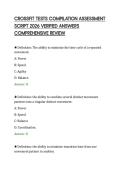 CROSSFIT TESTS COMPILATION ASSESSMENT&NewLine;SCRIPT 2026 VERIFIED ANSWERS&NewLine;COMPREHENSIVE REVIEW