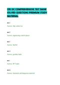 CRS DC COMPREHENSIVE TEST BANK&NewLine;SOLVED QUESTIONS PREMIUM STUDY&NewLine;MATERIAL&NewLine;