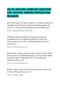 CRS DC UPDATED COMPLETE QUESTIONS&NewLine;AND ANSWERS VERIFIED PREPARATION&NewLine;RESOURCE