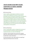 CRS PA BOARD EXAM PREP SOLVED&NewLine;QUESTIONS ACCURATE ANSWERS&NewLine;PREMIUM REVIEW