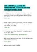 CRSS CREDENTIAL ACTUAL TEST&NewLine;QUESTIONS AND ACCURATE ANSWERS&NewLine;COMPLETE REVIEW SHEET
