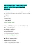 CRSS CREDENTIAL COMPLETE STUDY&NewLine;GUIDE QUESTIONS AND VERIFIED&NewLine;ANSWER