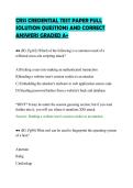 CRSS CREDENTIAL TEST PAPER FULL&NewLine;SOLUTION QUESTIONS AND CORRECT&NewLine;ANSWERS GRADED A&plus;
