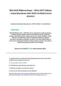 NSG 6020 Midterm Exam &ndash; 2026&sol;2027 Edition &ndash; Actual Questions with 100&percnt; Verified Correct Answers 