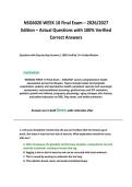 NSG6020 WEEK 10 Final Exam &ndash; 2026&sol;2027 Edition &ndash; Actual Questions with 100&percnt; Verified Correct Answers 