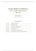 ATI RN MEDICAL SURGICAL PROCTORED EXAM 2026&sol;2027 &vert; 180 NGN Questions with Detailed Answer Key &vert; Pass Guaranteed - A&plus; Graded&NewLine;&NewLine;