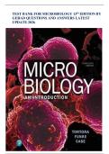 TEST BANK FOR MICROBIOLOGY 13th EDITION BY GERAD QUESTIONS AND ANSWERS LATEST UPDATE 2026