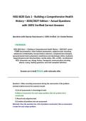 NSG 6020 Quiz 1 - Building a Comprehensive Health History &ndash; 2026&sol;2027 Edition &ndash; Actual Questions with 100&percnt; Verified Correct Answers 