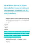 DIR &ndash; Residential Electrician Certification &NewLine;Examination Questions and Correct Answers &NewLine;&lpar;Verified Answers&rpar; Plus Rationale 2027 Q&A&vert; &NewLine;Instant Download Pdf