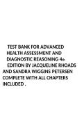 Advanced Health Assessment & Diagnostic Reasoning 4th Ed Test Bank &vert; Rhoads & Wiggins