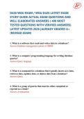 D426 WGU EXAM &sol; WGU D426 LATEST EXAM STUDY GUIDE ACTUAL EXAM QUESTIONS AND WELL ELABORATED ANSWERS &lpar; 400 MOST TESTED QUESTIONS WITH VERIFIED ANSWERS&rpar; LATEST UPDATES 2026 &vert;ALREADY GRADED A&plus; &lpar;REVISED EXAM&rpar;