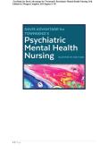Complete Test Bank for Davis Advantage for Townsend's Psychiatric Mental Health Nursing 11th Edition by Morgan All Chapters&excl; ALREADY RATED A&plus; 100&percnt; CORRECT ANSWERS