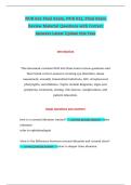 NUR 622 Final Exam&comma; NUR 622&comma; Final Exam Review Material Questions with Correct Answers Latest Update this Year