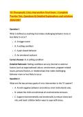 TCI Therapeutic Crisis Intervention Final Exam &vert; Complete &NewLine;Practice Test&comma; Questions & Detailed Explanations and solutions &NewLine;2026&sol;2027 