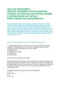 WGU C268 SPREADSHEETS &vert;&NewLine;OBJECTIVE ASSESSMENT PRACTICE QUESTIONS&NewLine;COMPLETE 250 QUESTIONS WITH VERIFIED ANSWERS & RATIONALES2026&sol;2027 EDITION &vert;&NewLine;EXPERT VERIFIED FOR GUARANTEED PASS&excl;&NewLine;