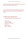 Test Bank for Abnormal Psychology 14th Edition By AnnKring&comma; Sheri Johnson