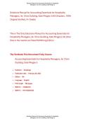 Solutions Manual for Accounting Essentials for Hospitality&NewLine;Managers 4th Edition By Chris Guilding&comma; Kate Mingjie Ji