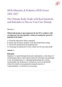 HESI Maternity & Pediatrics &lpar;PED&rpar; Exam 2026&ndash;2027 