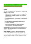 AHA ACLS Final Exam &vert; Complete Practice Questions&comma; Answers &NewLine;& Detailed Explanations and solutions 2026&sol;2027 