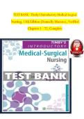 TEST BANK - Timby's Introductory Medical-Surgical Nursing&comma; 13th Edition &lpar;Donnelly-Moreno&rpar;&comma; Verified Chapters 1 - 72&comma; Complete A&plus; GRADED