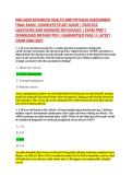 NSG 6020 ADVANCED HEALTH AND PHYSICAL ASSESSMENT &NewLine;FINAL EXAM &ndash;COMPLETE STUDY GUIDE &vert; PRACTICE &NewLine;QUESTIONS AND ANSWERS-RATIONALES &vert; EXAM PREP &vert; &NewLine;DOWNLOAD INSTANT PDF &vert; GUARANTEED PASS &vert;&vert; LATEST &NewLine;EXAM 2026-2027