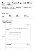 BIO 152 &mdash; Module 6 Exam &lpar;Respondus LockDown Browser &plus; Webcam Required&rpar; &vert; Essential Human Anatomy & Physiology I &vert; Portage Learning &vert; 2026 Updated Graded A&plus;