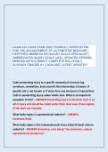 AAAM AIS CAISS EXAM 2026 &lpar;THORAX&rpar; &vert; ASSOCIATION &NewLine;FOR THE ADVANCEMENT OF AUTOMOTIVE MEDICINE &vert; &NewLine;CERTIFIED ABBREVIATED INJURY SCALE SPECIALIST &vert; &NewLine;ABBREVIATED INJURY SCALE &lpar;AIS&rpar; &vert; UPDATED VERSION&NewLine;MERGED WITH CORRECT COMPLETE SOLUTION &vert;&vert; &NewLine;ALREADY GRADED 