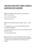 CSBI 2026 EXAM STUDY GUIDE COMPLETE&NewLine;QUESTIONS WITH ANSWER