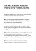 CSBI HFMA 2026 EXAM REVIEW FULL&NewLine;QUESTIONS AND CORRECT ANSWERS