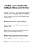 CSBI HFMA 2026 EXAM STUDY GUIDE&NewLine;COMPLETE QUESTIONS WITH ANSWERS