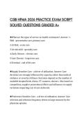 CSBI HFMA 2026 PRACTICE EXAM SCRIPT&NewLine;SOLVED QUESTIONS GRADED A&plus;