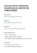 CSCC BIO 1111 EXAM 3 CERTIFICATION&NewLine;EVALUATION 2026 FULL QUESTIONS AND&NewLine;CORRECT ANSWERS