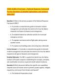 FEMA IS-800&period;d Final Exam &vert; National Response Framework &NewLine;Practice Questions & Detailed Explanations and solutions &NewLine;2026&sol;2027