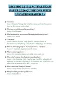 CSCC BIO 2215 2 ACTUAL EXAM&NewLine;PAPER 2026 QUESTIONS WITH&NewLine;ANSWERS GRADED A&plus;