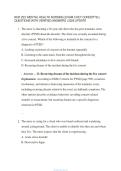 NUR 253&colon; MENTAL HEALTH NURSING &lpar;EXAM 3 KEY CONCEPTS&rpar; &vert; QUESTIONS WITH VERIFIED ANSWERS &vert; 2026 UPDATE