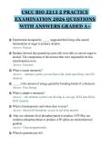 CSCC BIO 2215 2 PRACTICE&NewLine;EXAMINATION 2026 QUESTIONS&NewLine;WITH ANSWERS GRADED A&plus;