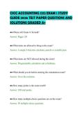 CSCC ACCOUNTING 1212 EXAM 1 STUDY&NewLine;GUIDE 2026 TEST PAPER QUESTIONS AND&NewLine;SOLUTIONS GRADED A&plus;