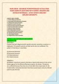 NURS 6501N - ADVANCED PATHOPHYSIOLOGY ACTUAL FINAL  EXAM COMPLETE QUESTIONS WITH CORRECT ANSWERS AND DETAILED RATIONALES - LATEST UPDATE 2026&sol;2027  &lpar;WALDEN UNIVERSITY&rpar;