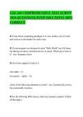 CSE 240 COMPREHENSIVE TEST SCRIPT&NewLine;2026 QUESTIONS WITH SOLUTIONS 100&percnt;&NewLine;CORRECT