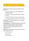 FEMA NIMS IS-100&comma; IS-200&comma; IS-300&comma;IS-700 & IS-800 Practice &NewLine;Exam Bundle &vert; Complete Questions & Rationales 2026&sol;2027 