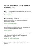 CSE 240 EXAM 1 MOCK TEST WITH ANSWER&NewLine;RATIONALES 2026
