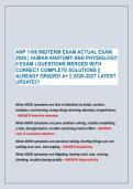ANP 1106 MIDTERM EXAM ACTUAL EXAM &NewLine;2026 &vert; HUMAN ANATOMY AND PHYSIOLOGY &NewLine;II EXAM &vert; QUESTIONS MERGED WITH &NewLine;CORRECT COMPLETE SOLUTIONS &vert;&vert; &NewLine;ALREADY GRADED A&plus; &vert;&vert; 2026-2027 LATEST &NewLine;UPDATE&excl;&excl;&excl;