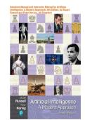 Solutions Manual and Instructor Manual for Artificial Intelligence&colon; A Modern Approach&comma; 4th Edition&comma; by Stuart Russell and Peter Norvig &vert; ISBN&colon; 9781292153971 &vert; Chapters 1-28 &vert; All Chapters 