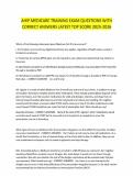 AHIP MEDICARE TRAINING EXAM QUESTIONS WITH CORRECT ANSWERS LATEST TOP SCORE 2025-2026